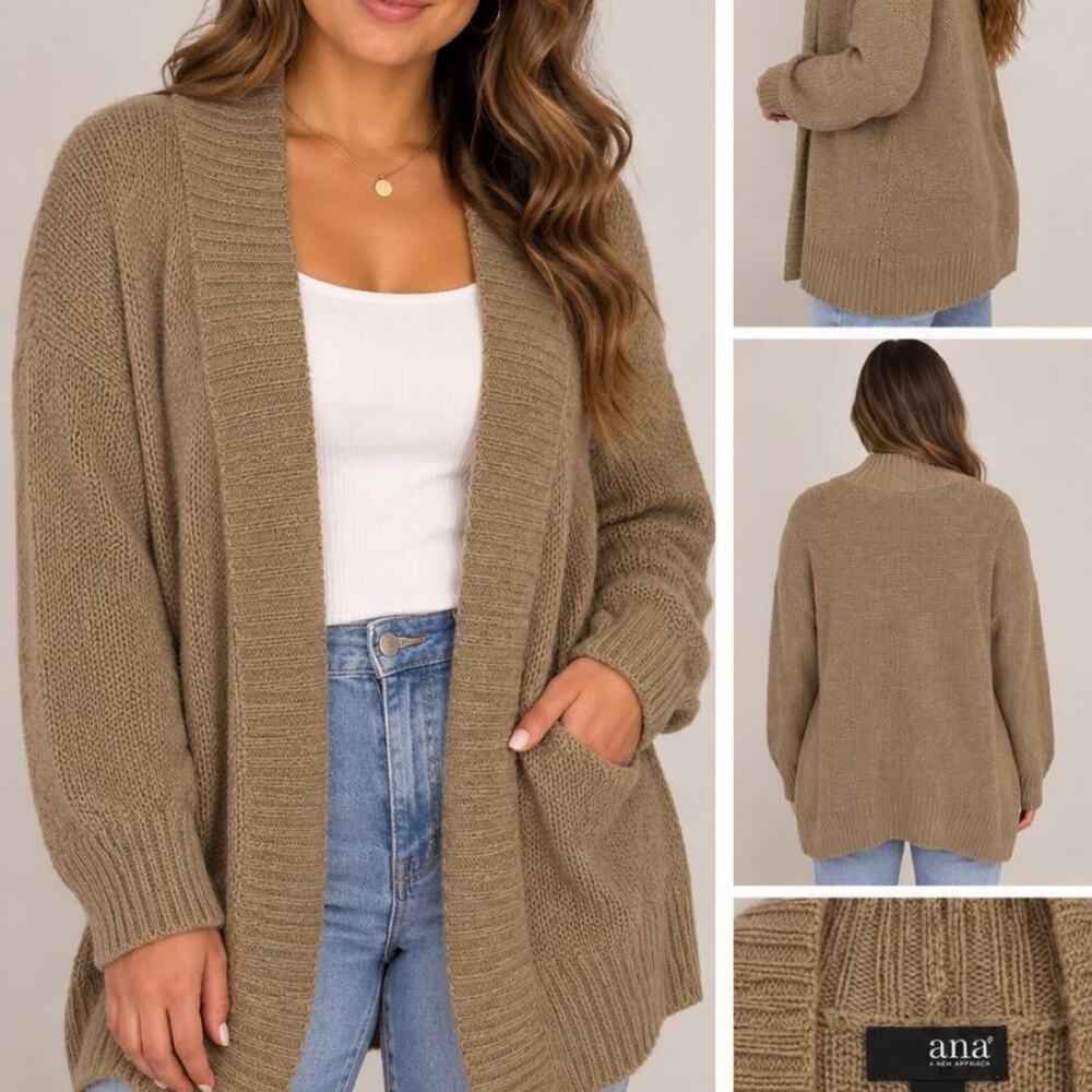 Ana open front knit cardigan